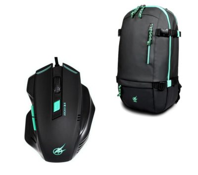 PORT DESIGNS Arokh X-1 Optical Mouse & BP-1 15.6 Laptop Backpack Gaming Pack PORT DESIGNS Arokh X-1 Optical Mouse & BP-1 15.6 Laptop Backpack Gaming Pack